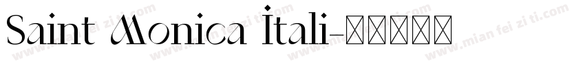 Saint Monica Itali字体转换